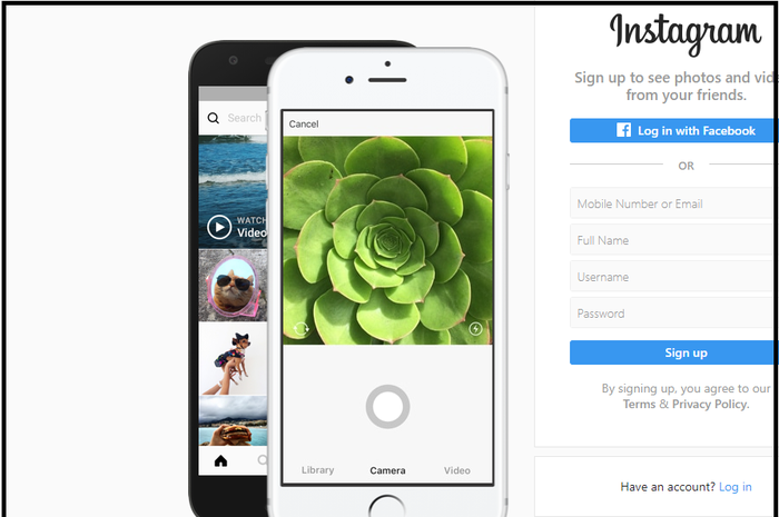 Upload Foto Instagram lewat PC