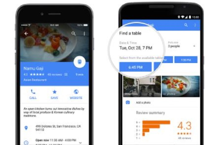 Google Maps Restoran