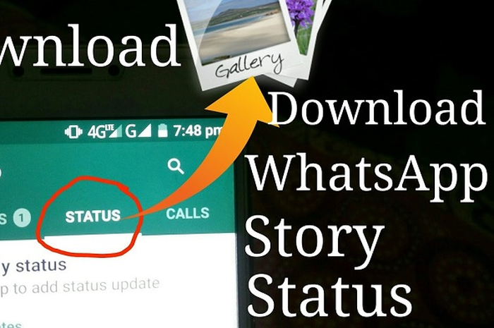 Cara simpan status story WhatsApp langsung ke gallery