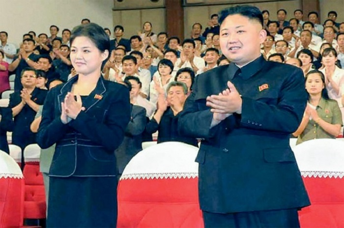 Kim Jong Un dan istrinya, Ri Sol Ju
