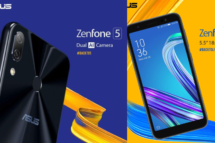 Asus Zenfone 5 dan Asus Zenfone Live L1