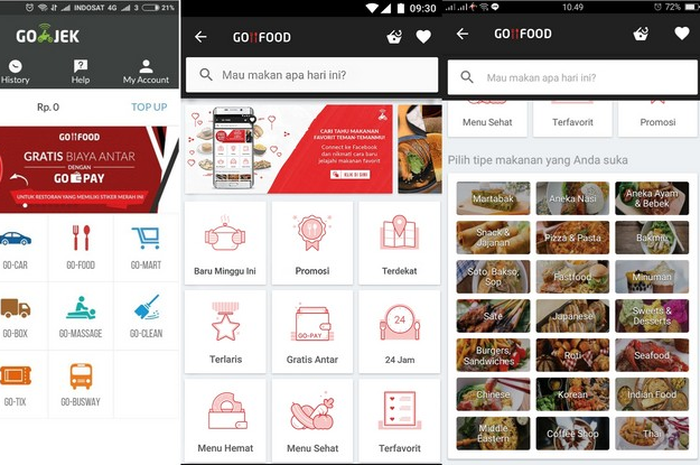 Menu GoFood