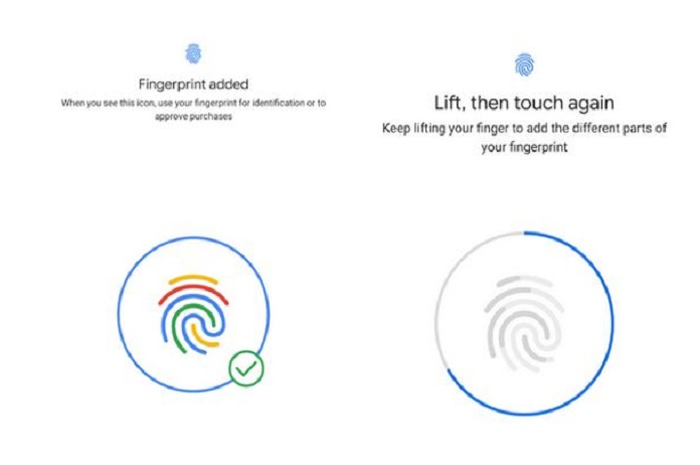 Fingerprint berwarna