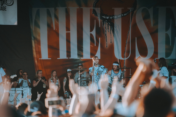 Aksi The Used di Vans Warped Tour Pomona 2018