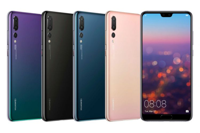 Huawei P20 Pro dengan pilihan empat macam warna.