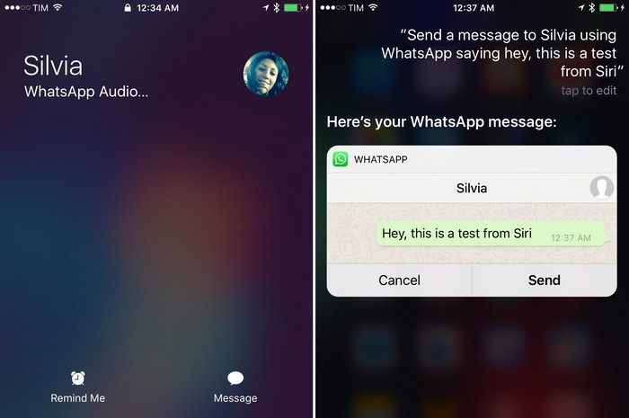 Penggunaan Siri di iPhone