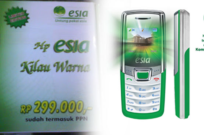 Ponsel Esia Hidayah yang sempoat viral dan menjadi meme