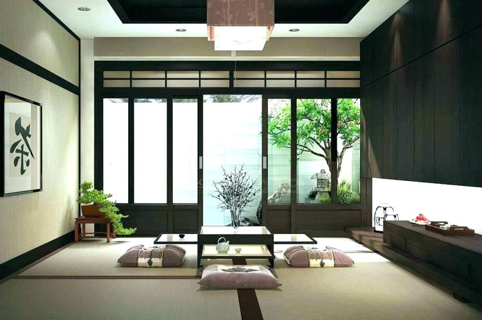 Ruang tamu ala Jepang