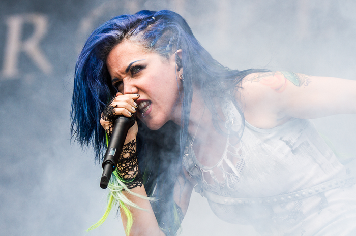 Alissa White-Gluz | Live @ NOVA ROCK 2014 | © Berufsfotograf Stefan Tschapeller