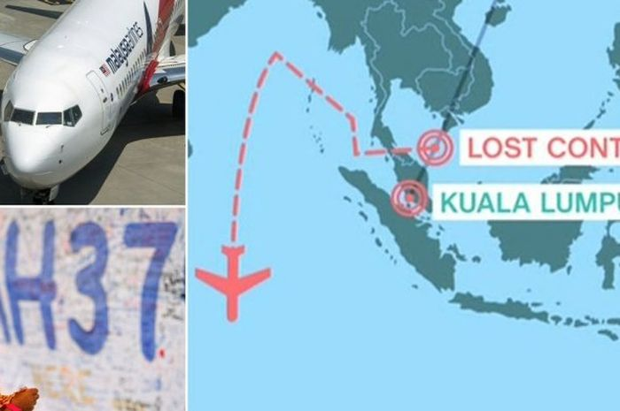 pesawat Malaysia Airlines dengan nomor penerbangan MH370 menghilang pada tanggal 8 Maret 2014. Hingga kini belum ditemukan.