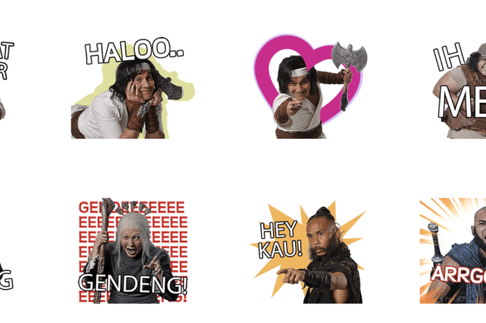 Stiker Wiro Sableng yang cuma ada di LINE