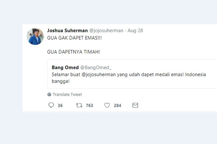 Twitter Joshua Suherman