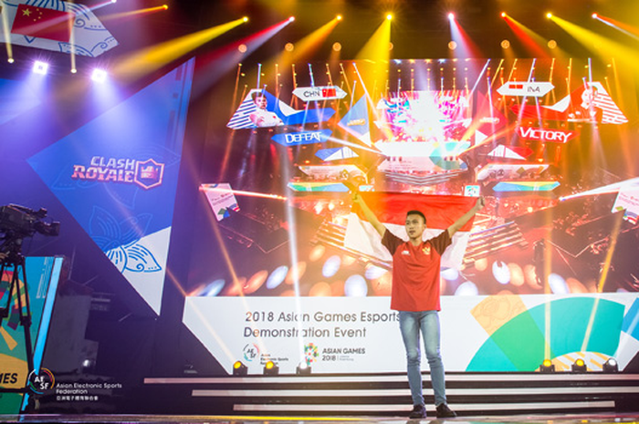 Indonesia menangkan medali emas dalam Asian Games 2018 Esports Demonstration Event cabang Clash Roya