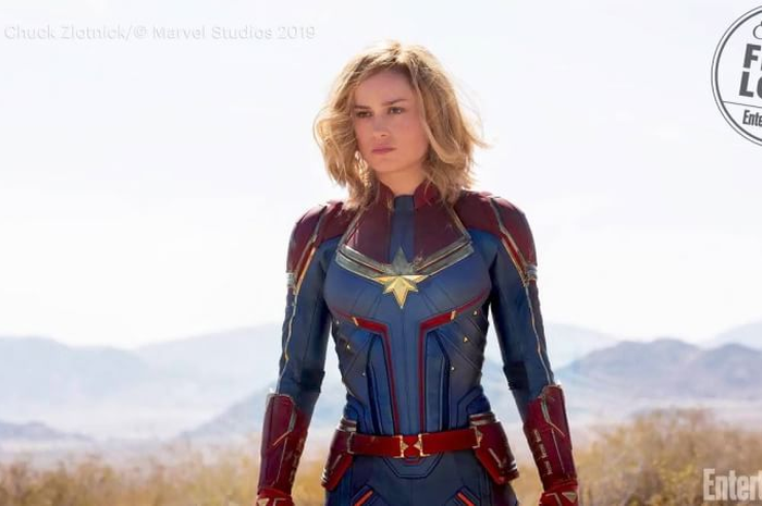 Brie Larson sebagai captain marvel
