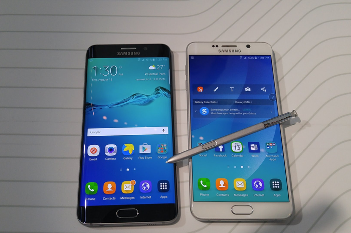 Samsung Galaxy Note 5 dan Samsung Galaxy S6 Edge Plus