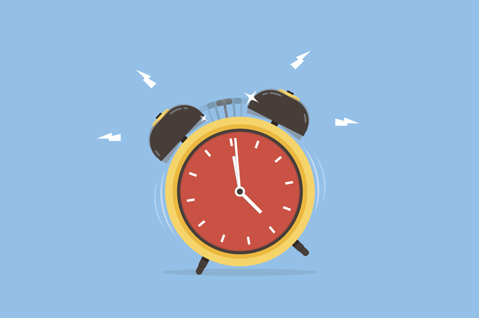 Ilustrasi jam alarm