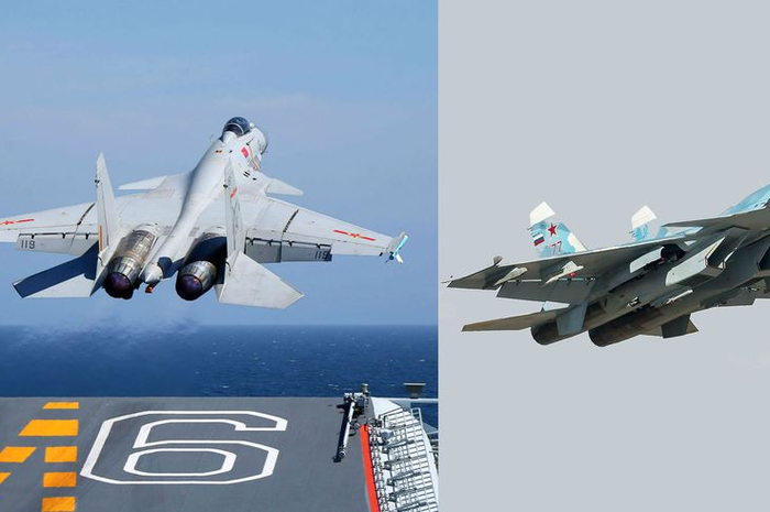 menurut surat kabar Rusia, Model pesawat tempur J-15 telah diproduksi secara massal di China sejak 2013.