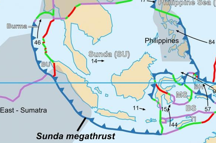 Setting lempeng tektonik Sunda Megathrust