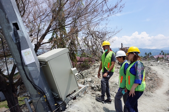 pemulihan BTS XL di Palu
