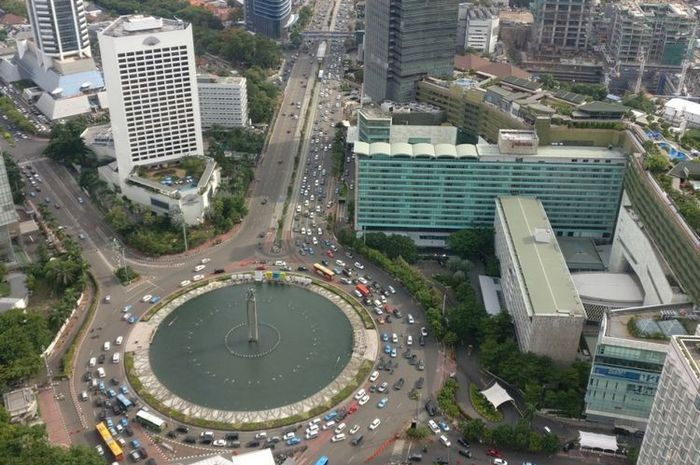 Ilustrasi kesibukan kota Jakarta. Ini Kebijakan-kebijakan yang Berlaku Selama PSBB di Jakarta yang dimulai hari ini (10/4/2020)