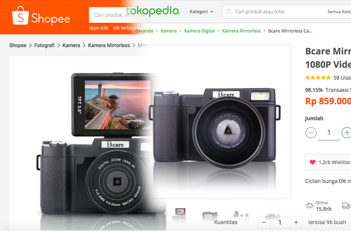 Kamera BCare Mirrorless