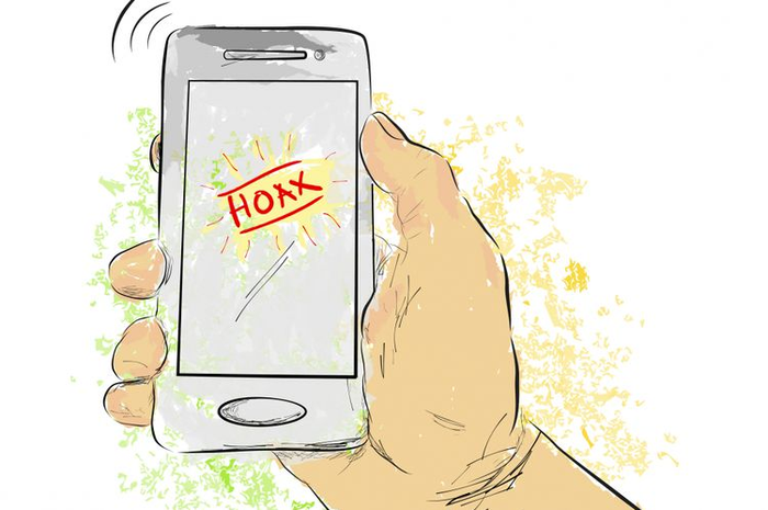 Ilustrasi penyebaran Hoax lewat berita online