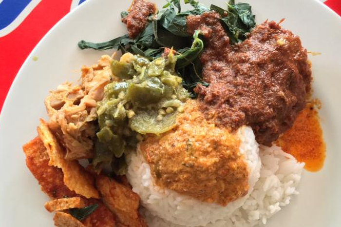 Ilustrasi nasi padang.