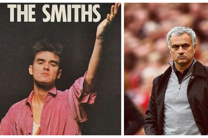 Morrissey 'The Smiths' (kiri), Jose Mourinho  (kanan)