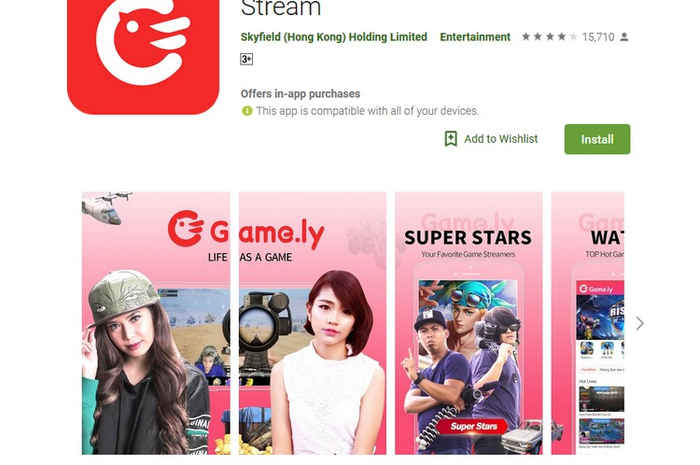 aplikasi Game.ly