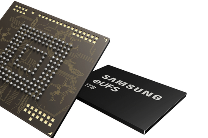 Samsung kembangkan chip penyimpanan data di dalam smartphone dengan ukuran 1TB.