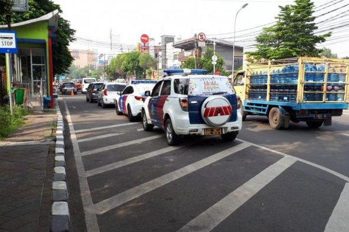Rencana lajur khusus kendaaran roda dua itu tepatnya dari KM 52 hingga KM 55, atau dari Pos A1 hingga Pos Robinson Kota Tangerang, Selasa (19/2/2019).&nbsp; 