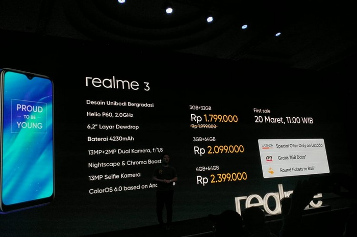 harga realme 3 di Indonesia