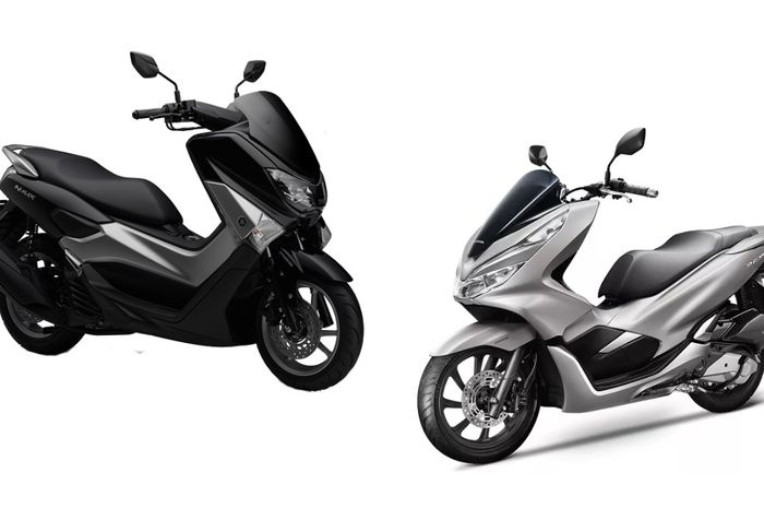 Yamaha NMAX dan Honda PCX 150.