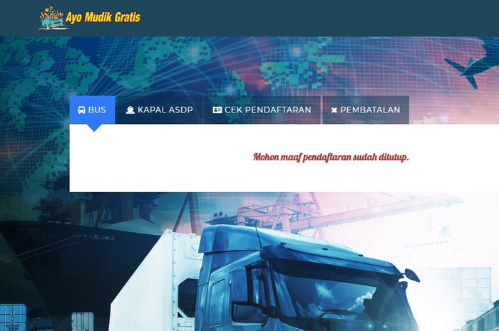 Pendaftaran Mudik Gratis Moda Darat 2019 dengan Bus