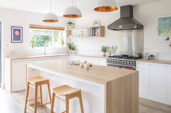 ilustrasi dapur+ruang makan (Tips Layout untuk Desain Dapur Simpel Nan Modern, Bisa Digabung Jadi Ruang Tamu)