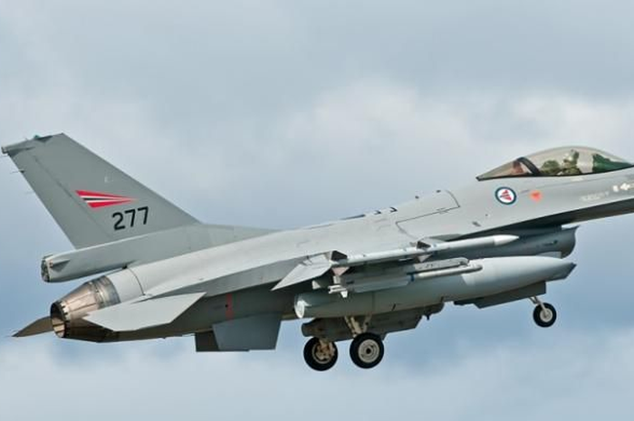Ilustrasi jet tempur F-16 