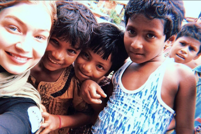 Gigi Hadid di Rohingnya