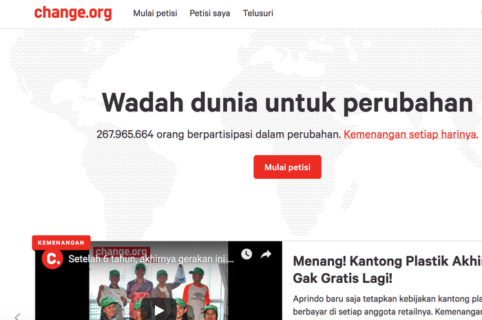 Petisi Online dari Change.org