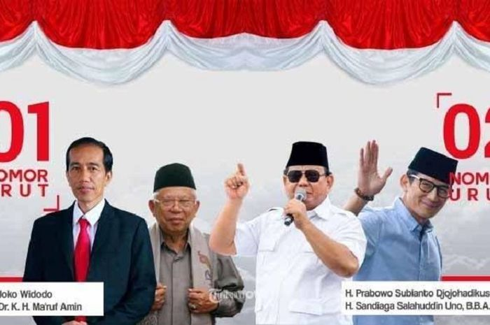 UPDATE Hasil Real Count Pilpres 2019, Pasangan 01 dan 02 Bersaing Sengit di 4 Provinsi
