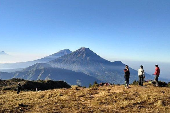 Ilustrasi jalur pendakian gunung sindoro