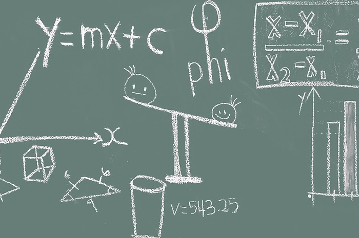 Ilutrasi pelajaran pecahan matematika