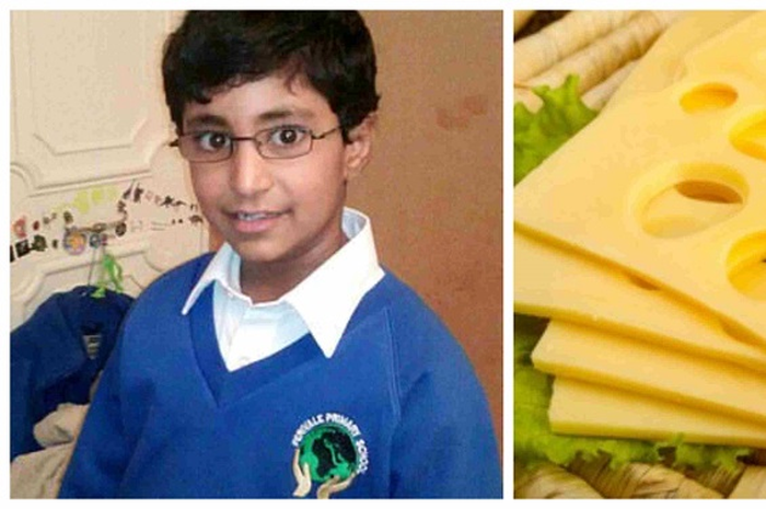 Karan Cheema (13) tewas setelah alami alergi parah karena dilempar sepotong keju.