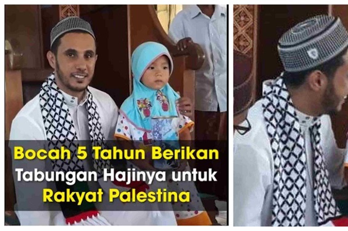Gadis cilik asal Aceh yang sumbangkan tabungan hajinya untuk rakyat Palestina