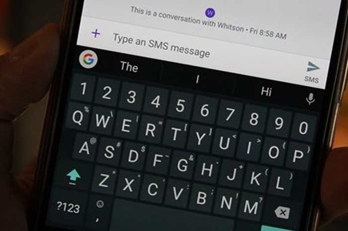 Ilustrasi keyboard Android