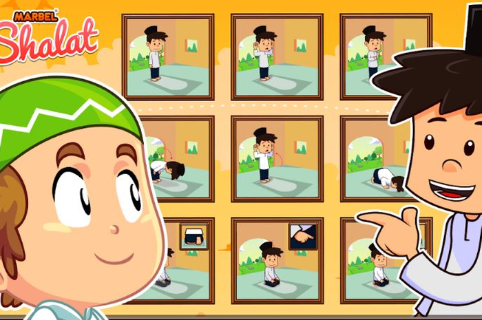 Aplikasi Marbel Shalat mengajarkan cara shalat yang menarik untuk anak-anak.