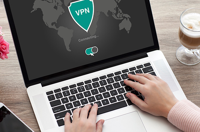Ilustrasi menggunakan VPN