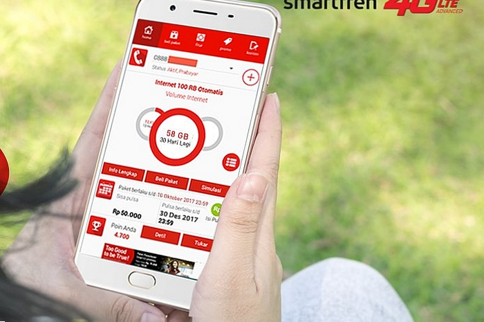 ilustrasi pengguna smartfren 4G