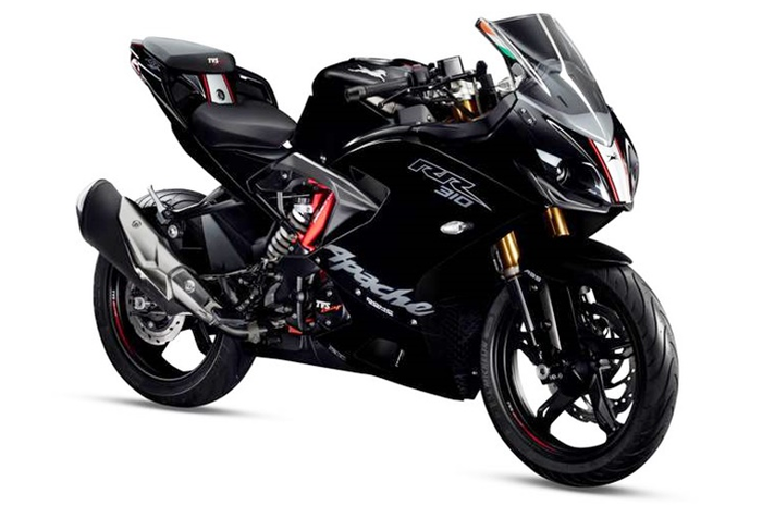 TVS Apache RR310 Phantom Black terlihat garang