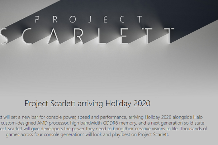 Bocoran spesifikasi Xbox Project Stcarlet