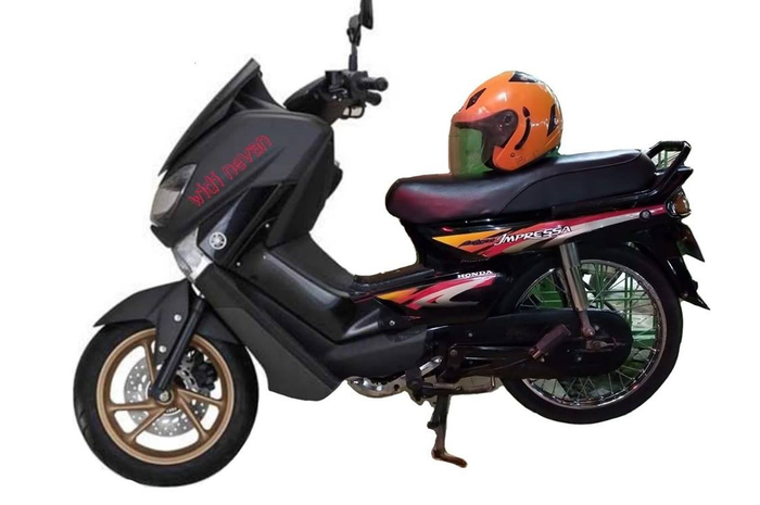GRAND MAX hasil kolaborasi Honda Grand an Yamaha NMAX, foto ini diposting akun Diday